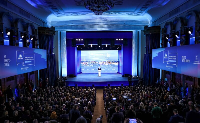 President Vladimir Putin addressing the 6th International Arctic Forum. March 27, 2025.