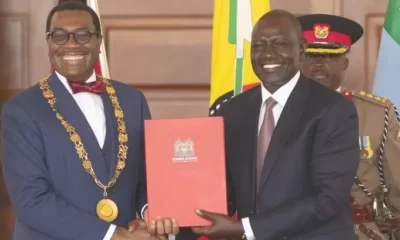 Akinwumi Adesina and Kenyan President