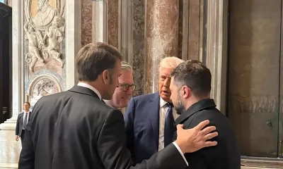 Trump, Zelensky and Macron