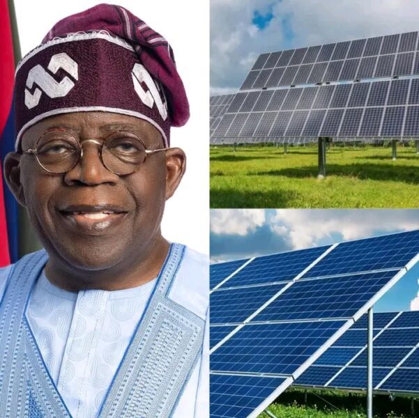 Tinubu and solar panels