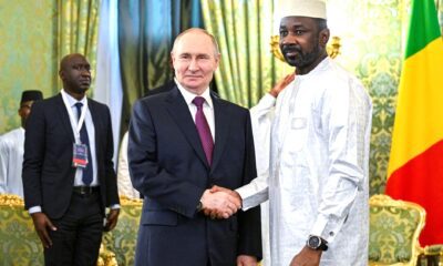 Interim President of Mali Assimi Goïta with Vladimir Putin, June 23, 2025