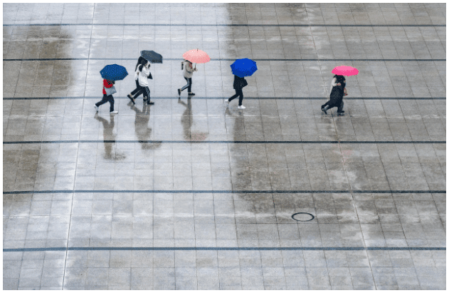 How Weather, Injuries, and Scheduling Affect Outcomes - people with umbrella