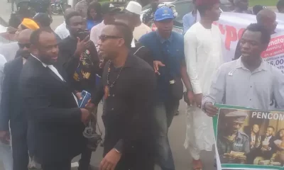 Omoyele Sowore leads protest to Police Force HQ