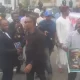 Omoyele Sowore leads protest to Police Force HQ