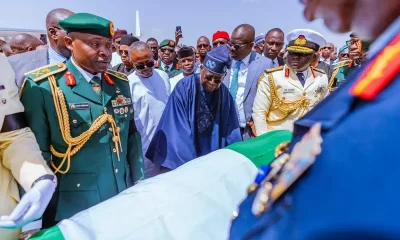 Tinubu receives remains of Buhari