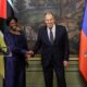 Mozambican Foreign Minister Maria Lucas and Sergei Lavrov, July 2025