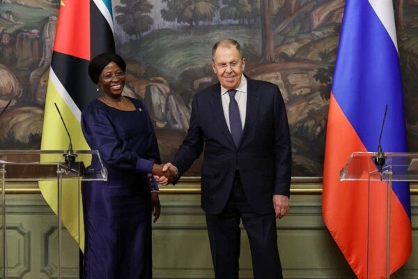 Mozambican Foreign Minister Maria Lucas and Sergei Lavrov, July 2025
