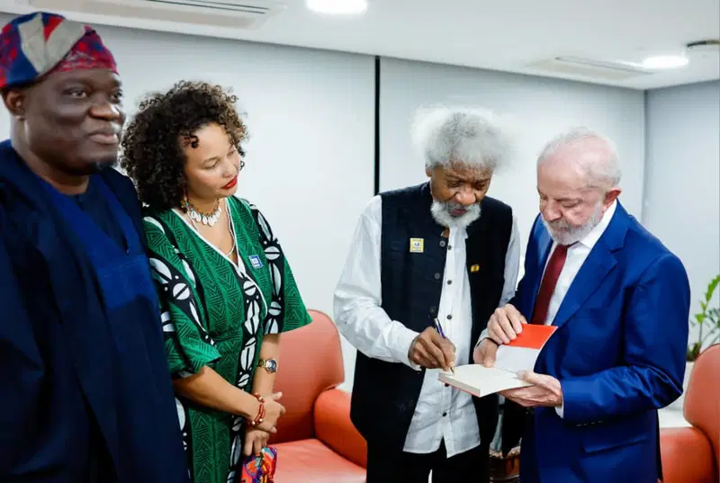 Ajoyemi Osunleye, President Lula of Brazil Soyinka