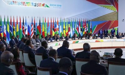 First plenary meeting of Russia-Africa Summit on 24 October 2019. Crediе-Roscongress.