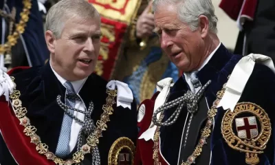 King Charles and brother Prince Andrew