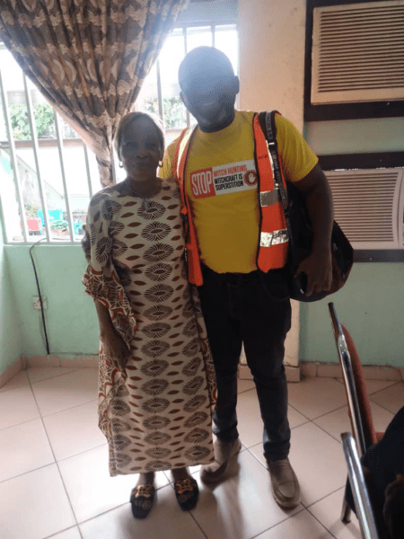 Leo Igwe With Mrs Regina at an event in Owerri
