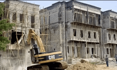 POLICE BUILDING - Demolitions in Abuja by Wike