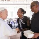 Mr. Peter Obi and his wife, Margaret, during their audience with His Holiness, Pope Leo XIV, at the Vatican City.