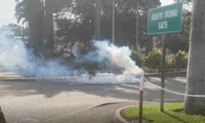 tear gas, protest to free Nnamdi Kanu in Abuja