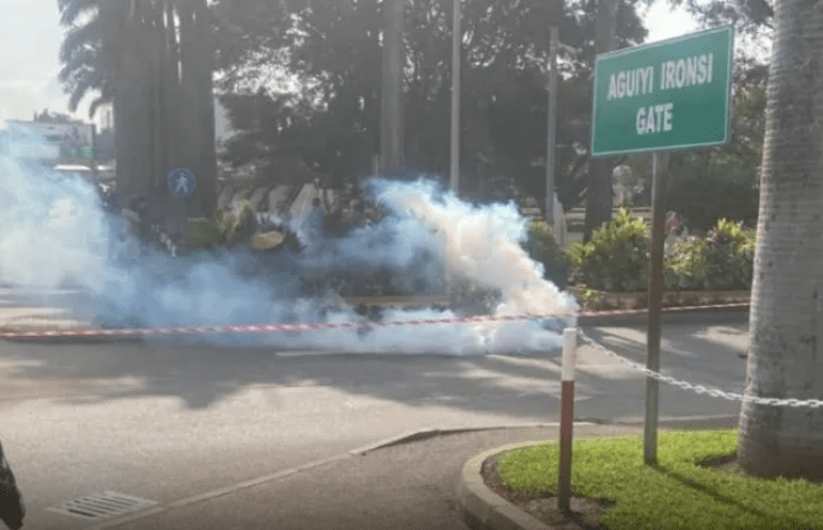 tear gas, protest to free Nnamdi Kanu in Abuja