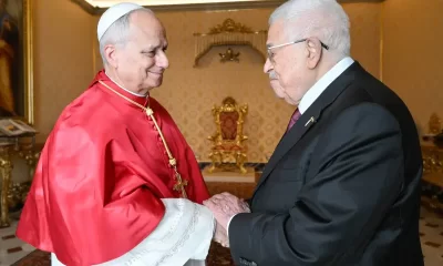 Pope Leo XIV and Palestinian President
