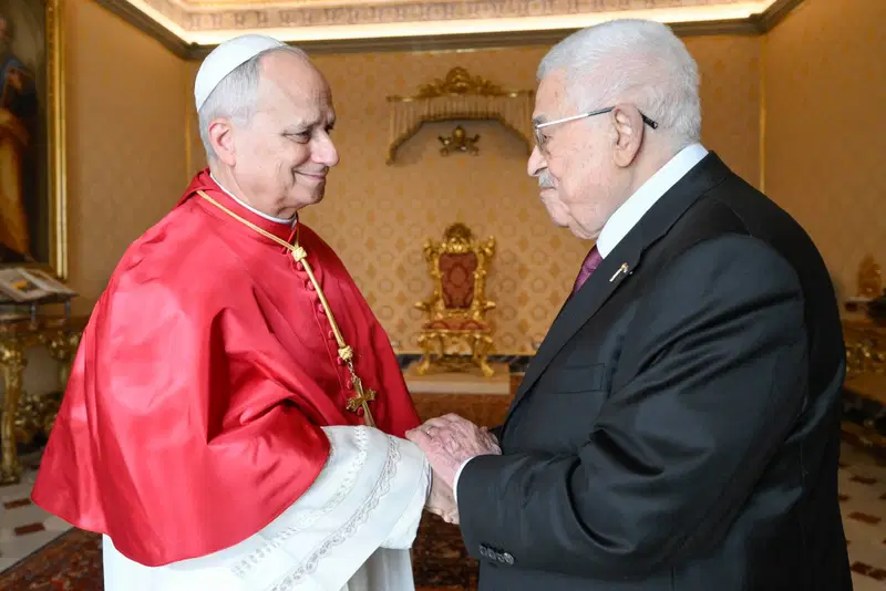 Pope Leo XIV and Palestinian President